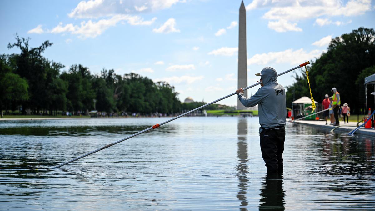 Trump tries to blame Reflecting Pool woes on vandalism, without offering substantiation