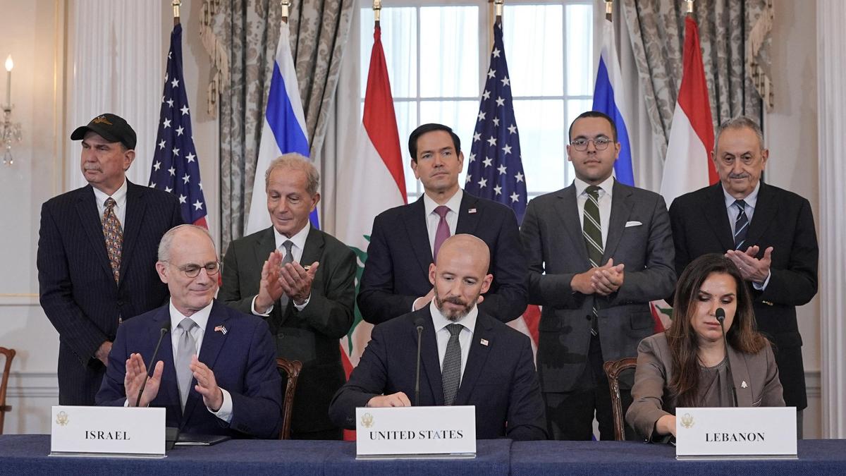 Israel, Lebanon sign framework agreement with U.S. in ‘first step’ toward peace, Rubio says