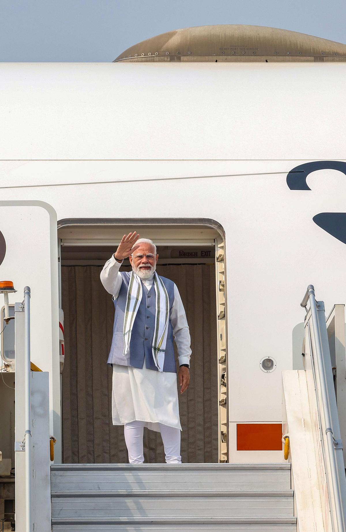 Watch: PM Modi leaves for Seychelles for National Day golden jubilee