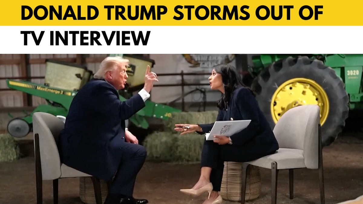 Watch: Donald Trump storms out of NBC interview