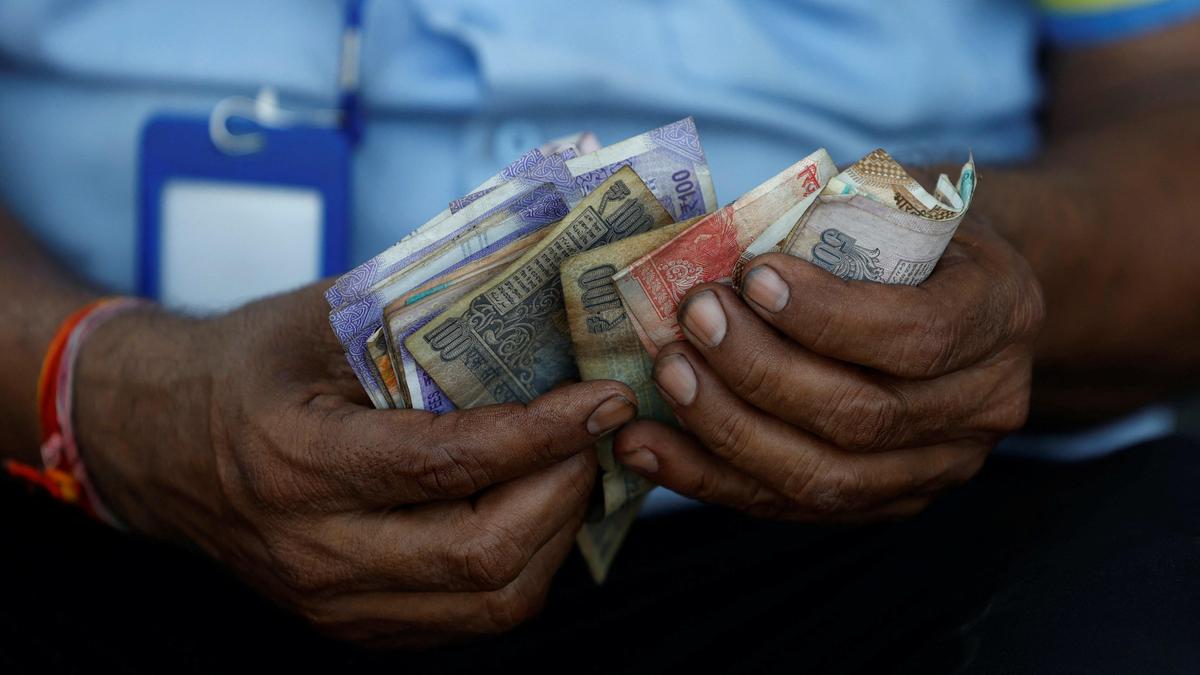 Rupee settles eight paise lower at 96.33 against U.S. dollar