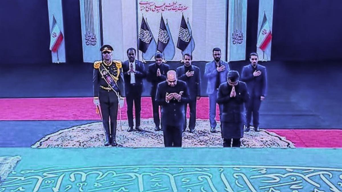 Bihar Guv. Hasnain and MoS Margherita attend Ali Khamenei’s funeral ceremony in Tehran