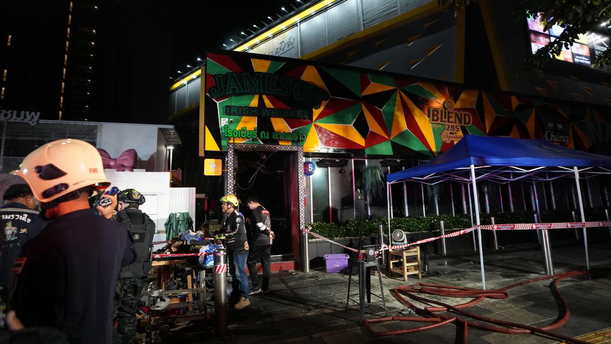 At least 27 killed as fire breaks out at pub in Bangkok
