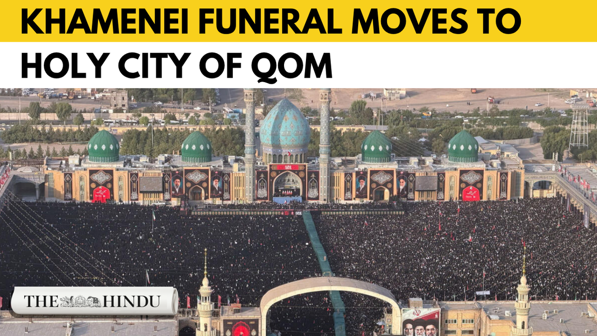 Watch: Ayatollah Ali Khamenei funeral: thousands gather in holy city of Qom