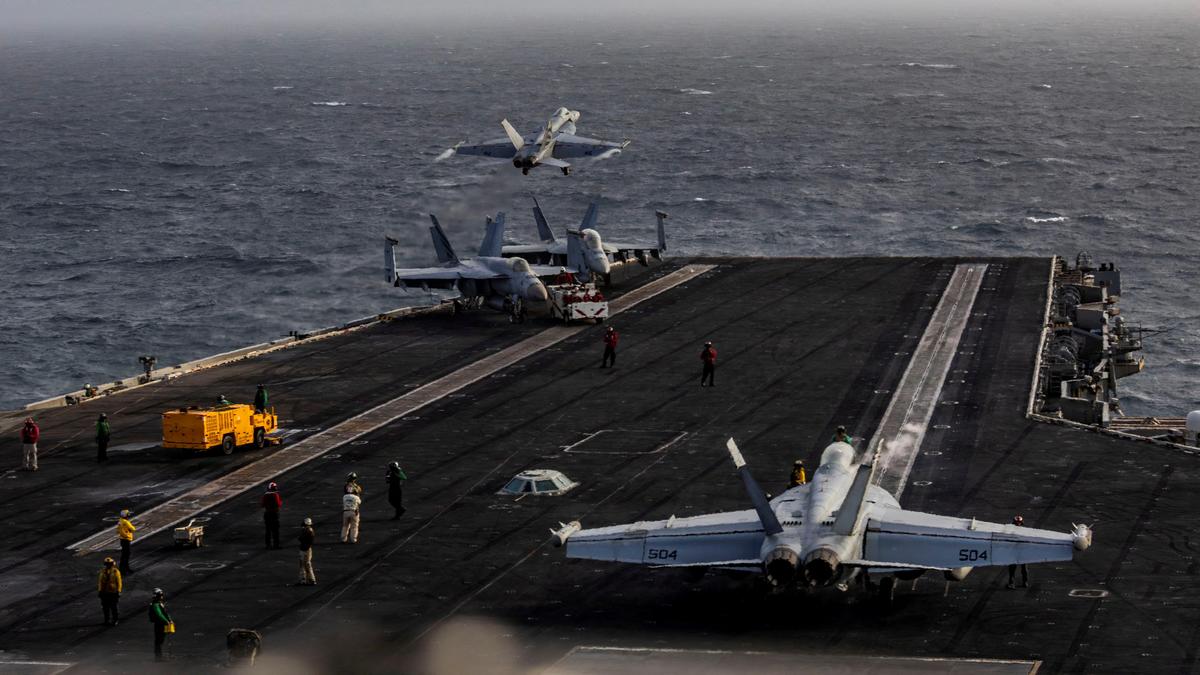 Trump dismisses concerns over conditions on U.S. aircraft carrier