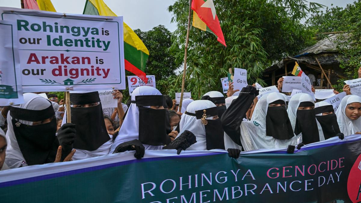 Rohingya refugees rally in Bangladesh camps to demand safe return to Myanmar