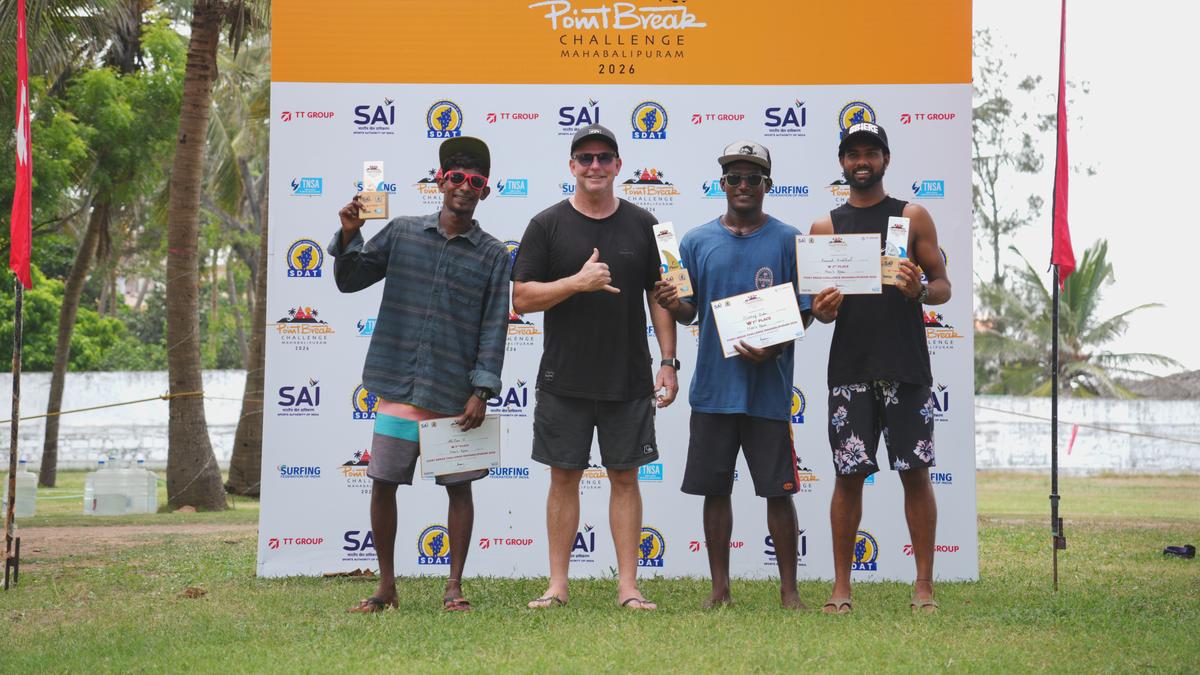 Surfing | Mahabalipuram’s Sivaraj Babu and Kamali Moorthy win Point Break Challenge — Stop 3