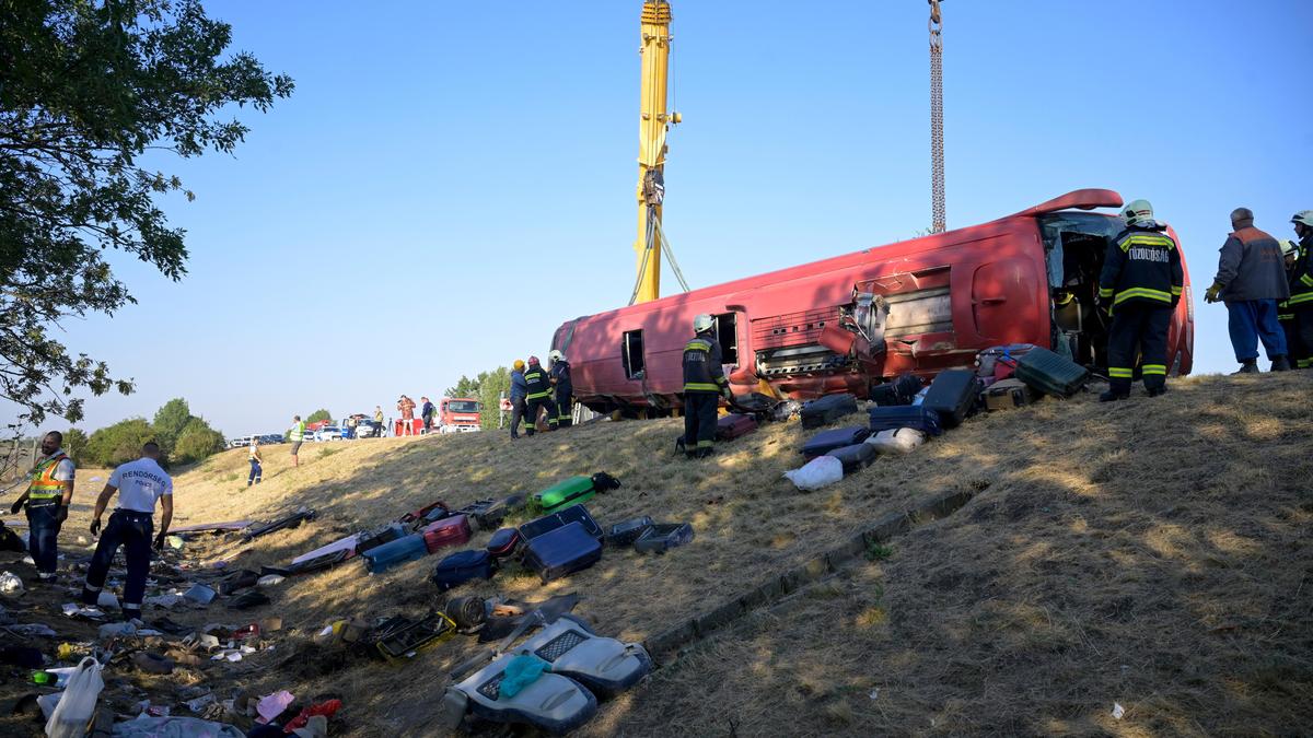 At least 12 killed, 10 injured in Polish bus crash in Hungary