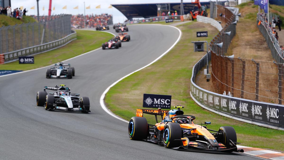 Norris paints Dutch GP papaya orange in Zandvoort’s F1 swansong