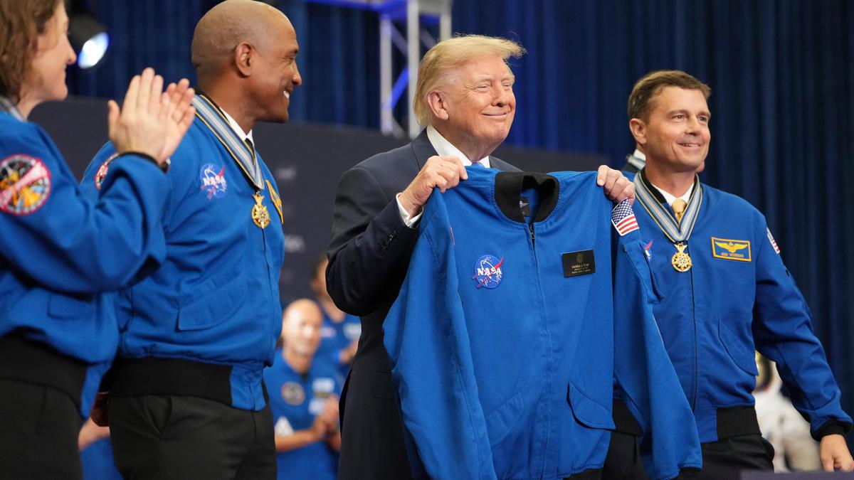 Artemis II astronauts receive nation’s highest space honour for their successful moonshot