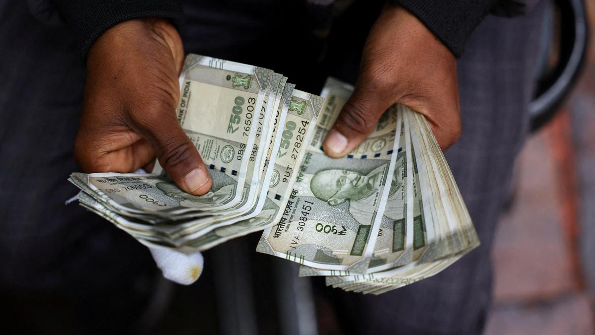 Rupee falls 2 paise to close at 94.97 against U.S. dollar