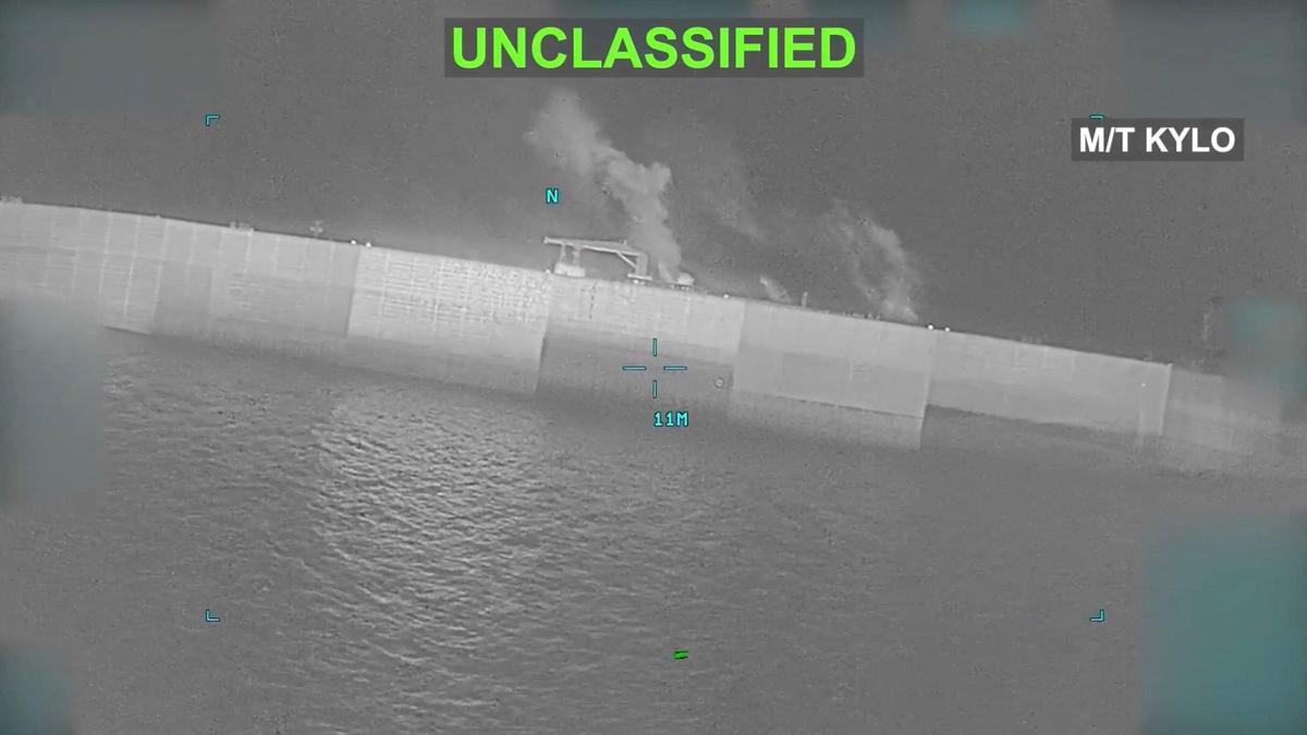 Iran claims strike on U.S. ship in Hormuz but Washington denies it