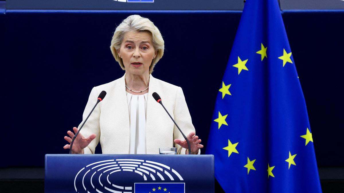 EU chief von der Leyen calls for a joint mechanism to counter drones, sabotage