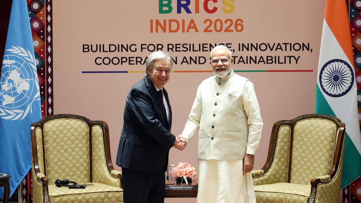 UN chief Guterres meets PM Modi; discusses West Asia, Ukraine conflicts