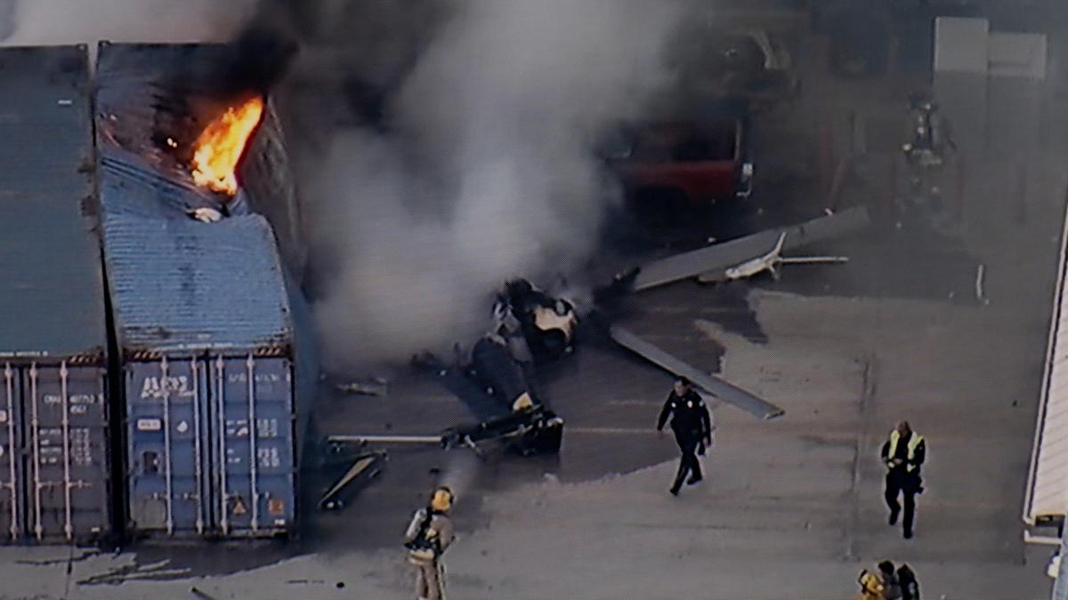 Helicopter crashes and kills at least 3 people near a bus crash in Los Angeles