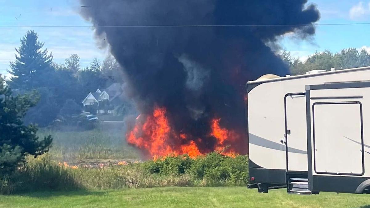 F-16 fighter jet crashes during training in Michigan; pilot ejects safely