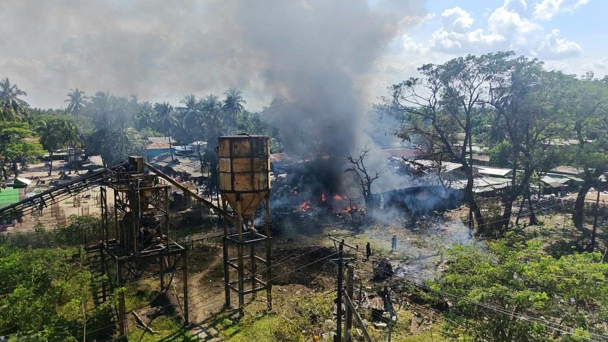 Airstrike near market in Myanmar’s Rakhine state kills 33 people