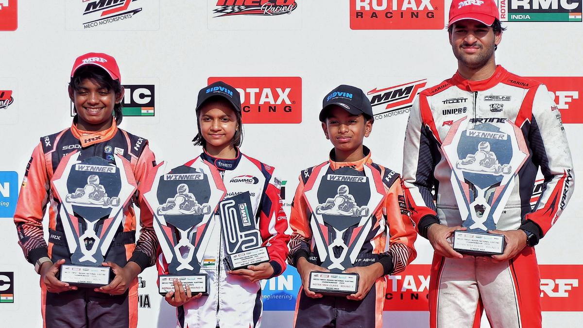Arshi and Ayansh hog the limelight at MECO FMSCI Indian National Karting Championship