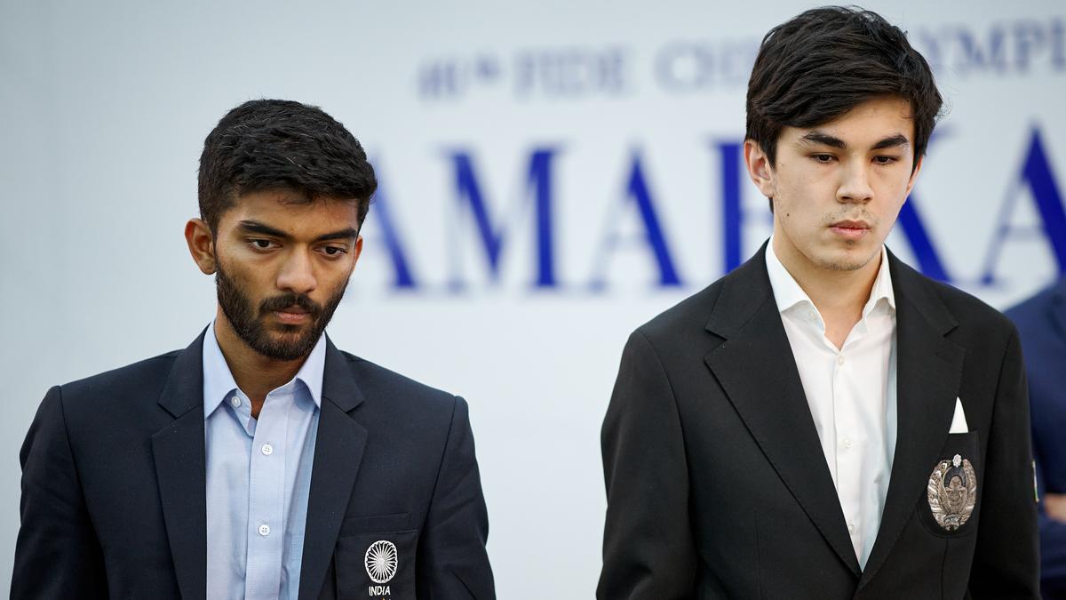Gukesh’s brilliance helps India pip Germany; women crush Uzbekistan