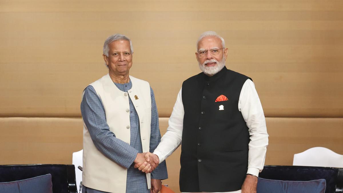Avoid rhetoric that vitiates constructive relationship, urges PM Modi during talks with Bangladesh’s Yunus