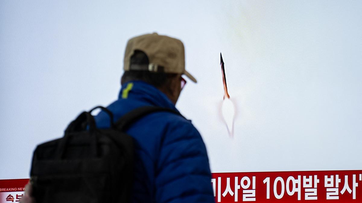 North Korea fires missile barrage toward sea as tensions with South rise