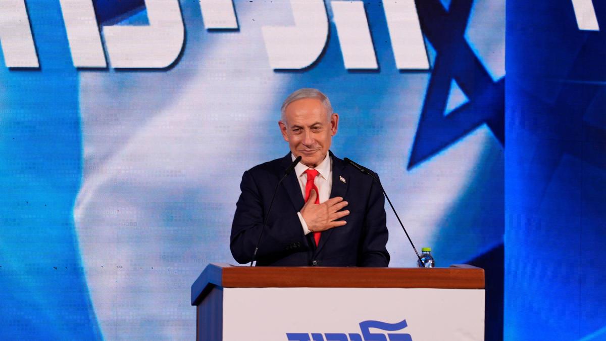 Netanyahu’s party claims election ‘stolen’ as results show him losing majority