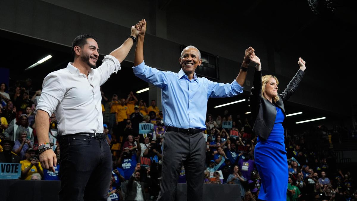 Obama blasts Trump’s ‘chaos and cruelty’ while campaigning for Democrats