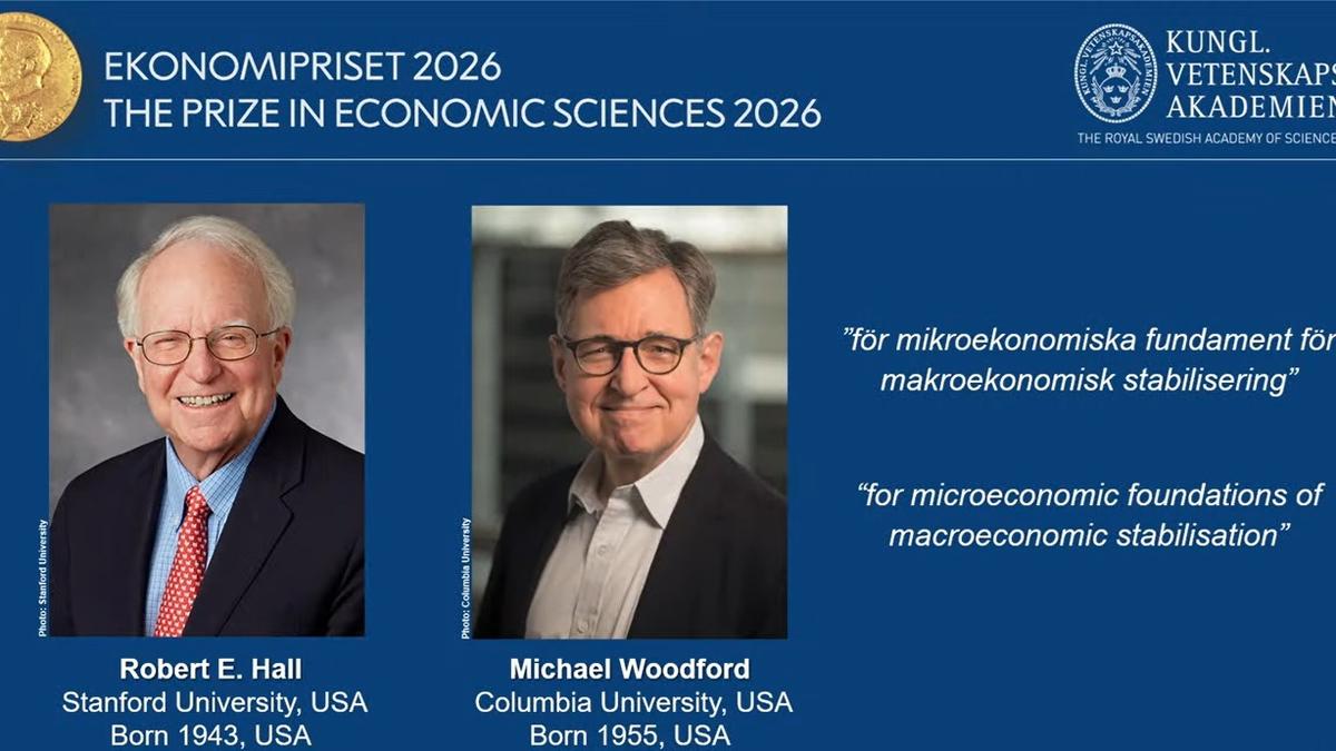 Nobel Prize in economics 2026: Robert E. Hall, Michael Woodford win the award