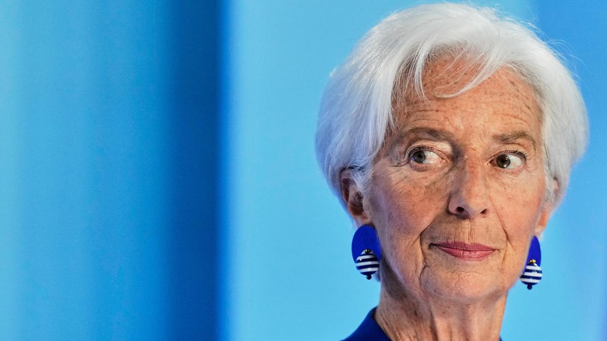European Central Bank President Christine Lagarde will resign February 7, nine months early