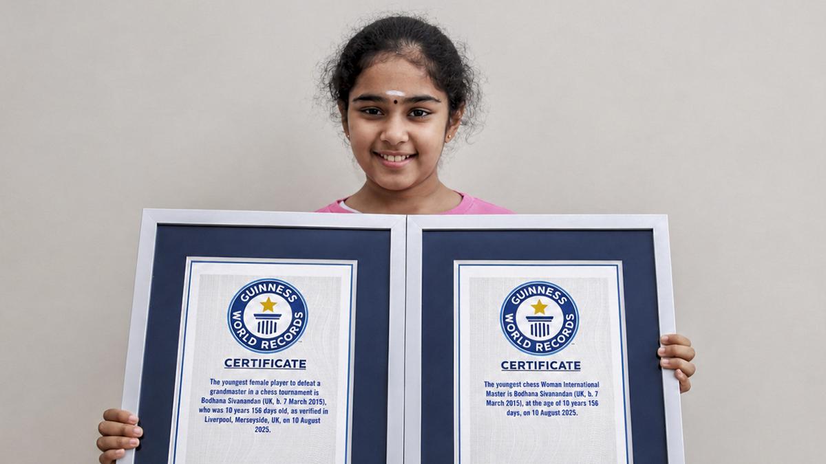 England’s Bodhana Sivanandan becomes International Master at age of 11, breaks 38-year-old record