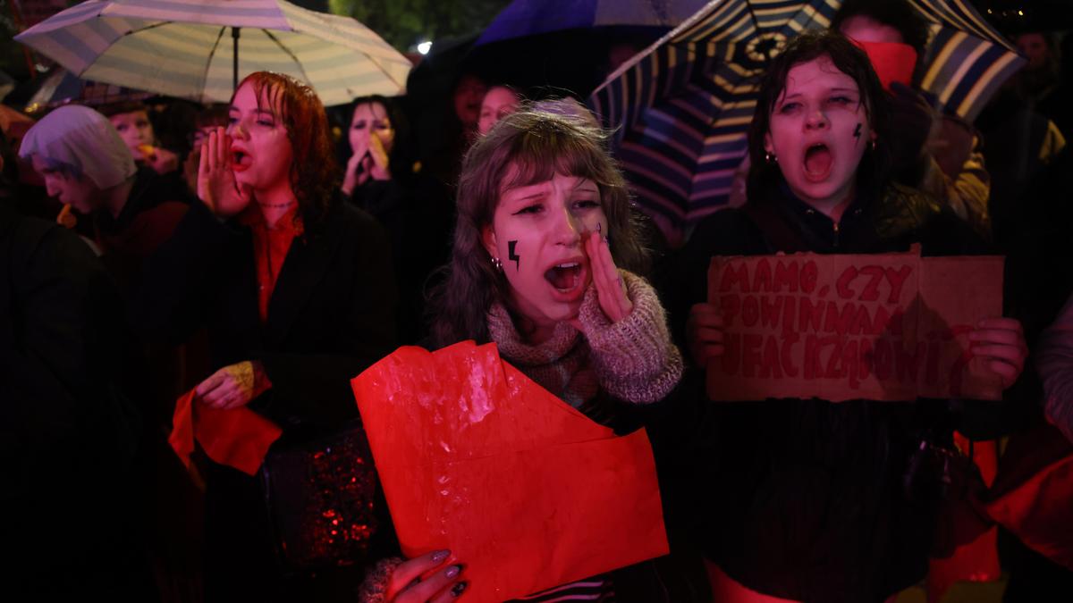 Women are protesting around Poland for free access to legal abortions