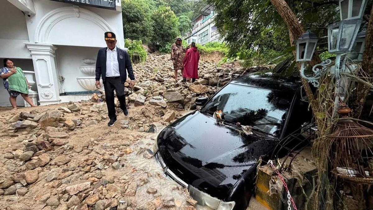 Flash floods inundate several areas of Thailand’s Phuket island after heavy rain